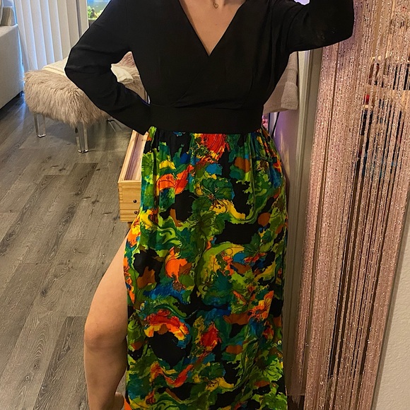 vintage multicolor dress - Picture 2 of 7